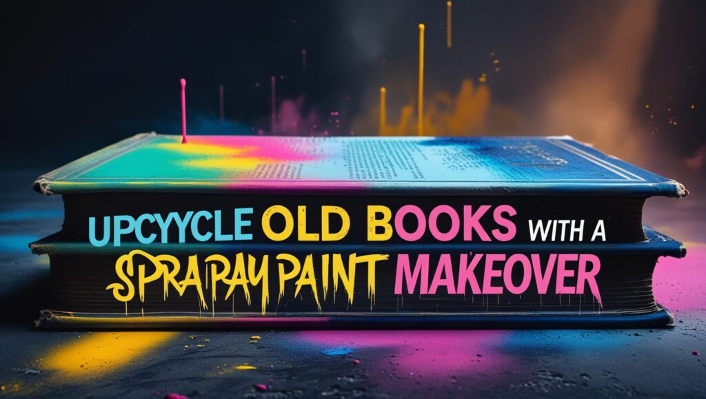 Upcycle Old Books with a Spray Paint Makeover