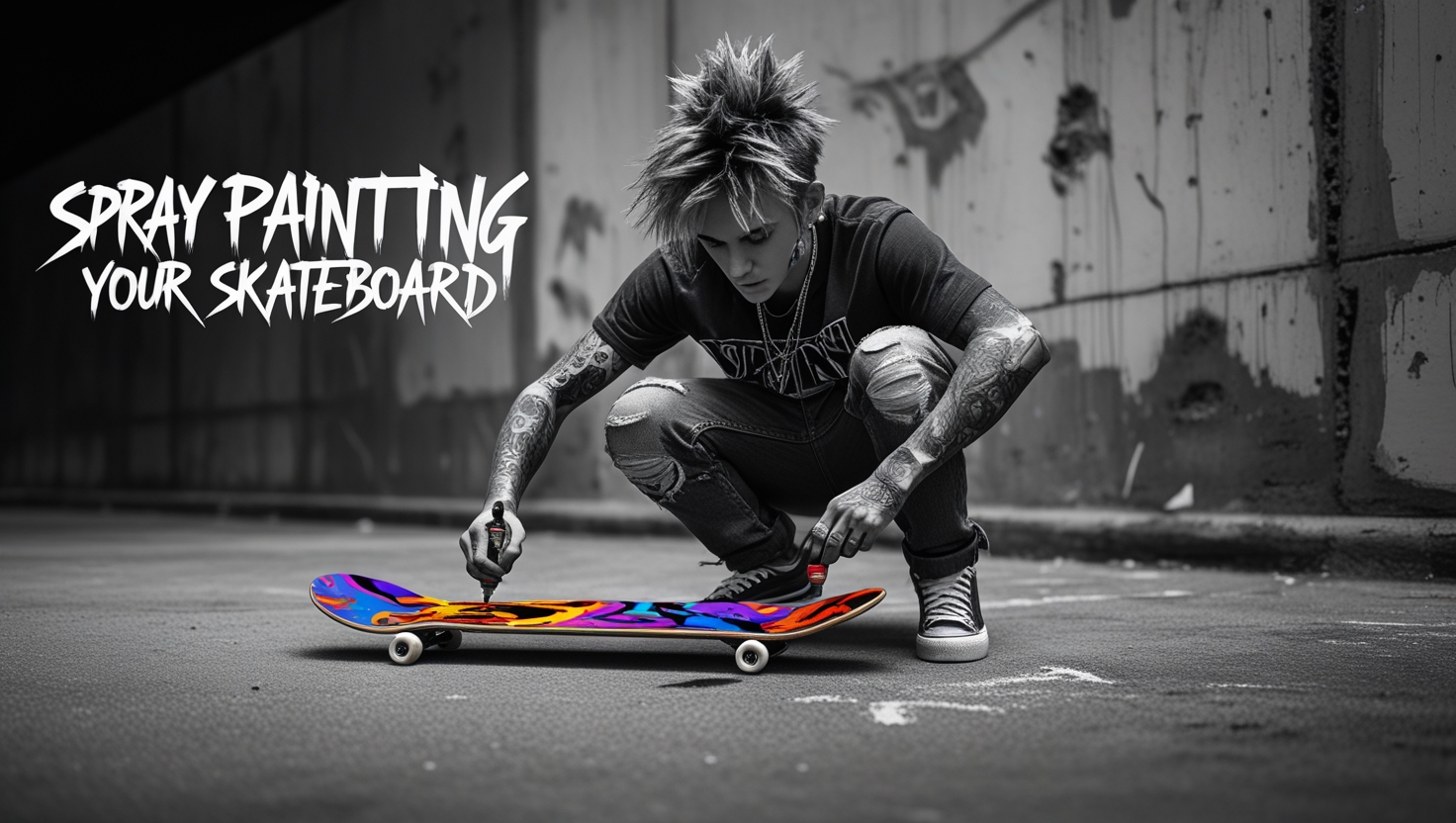 Spray Painting Your Skateboard