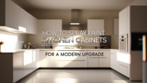 How to Spray Paint Kitchen Cabinets for a Modern Upgrade
