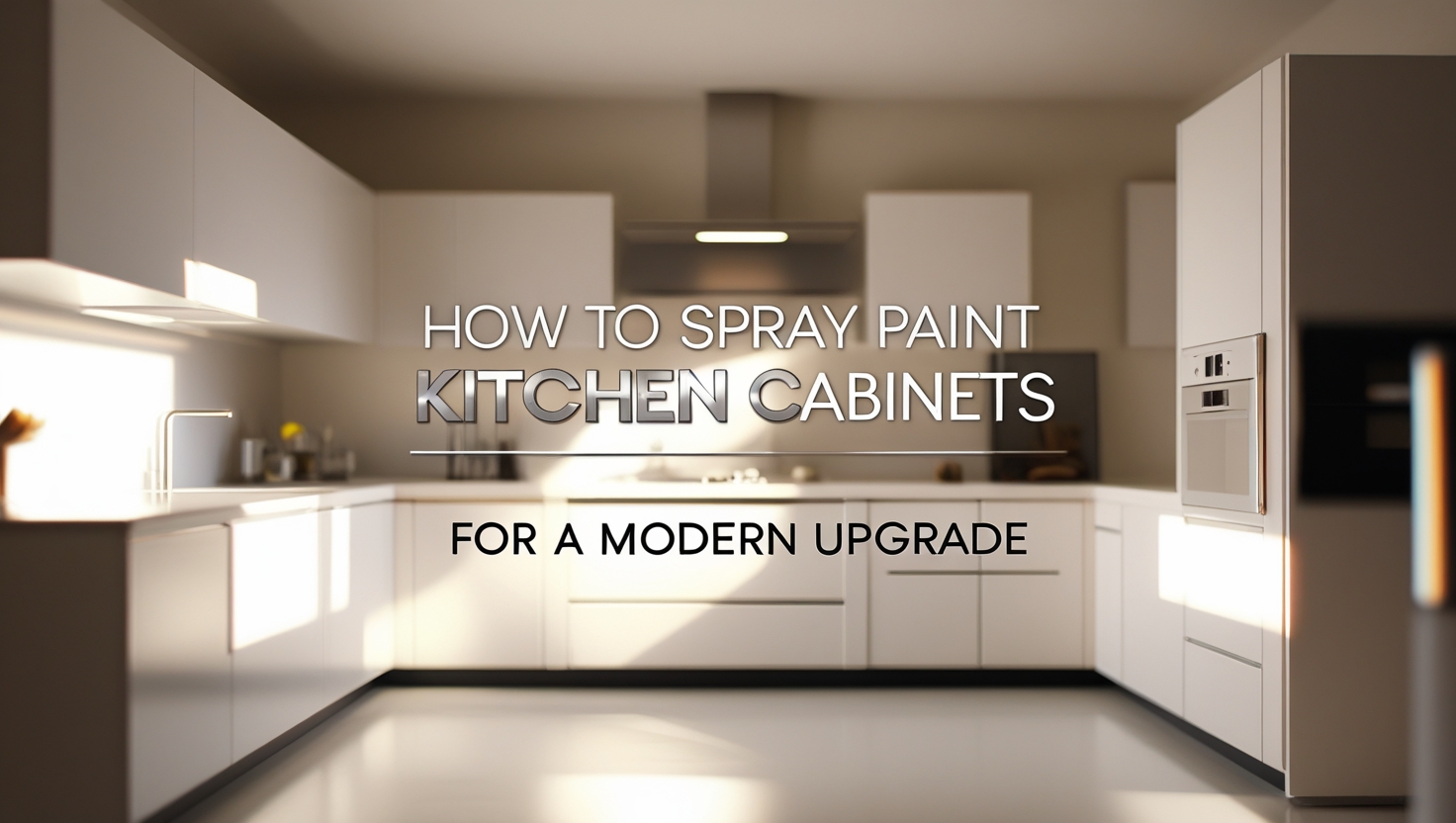 How to Spray Paint Kitchen Cabinets for a Modern Upgrade