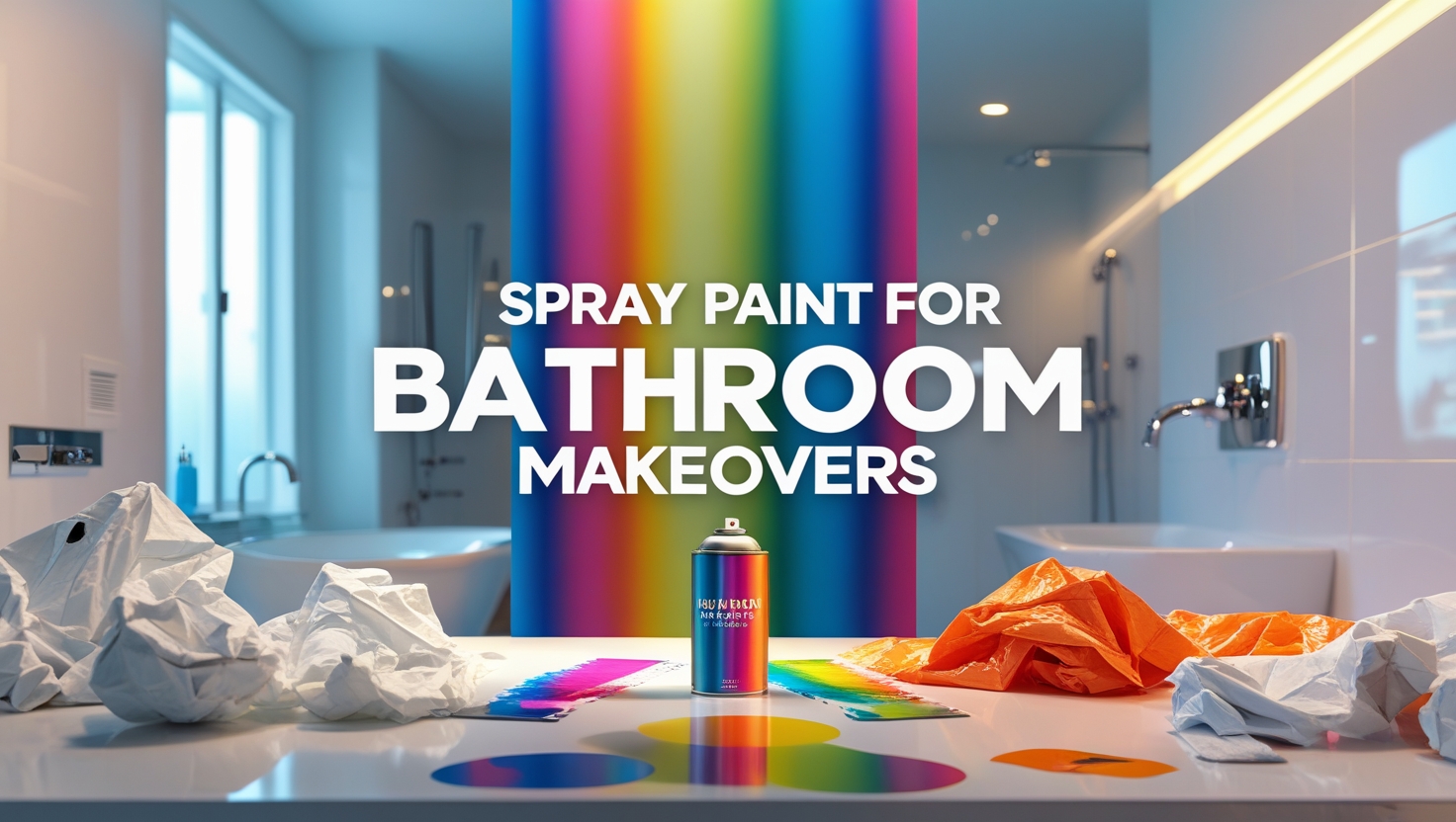 Spray Paint for Bathroom Makeovers
