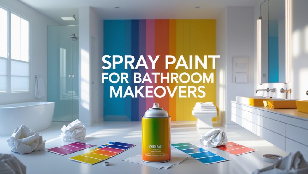 DIY Spray Paint for Bathroom Makeovers