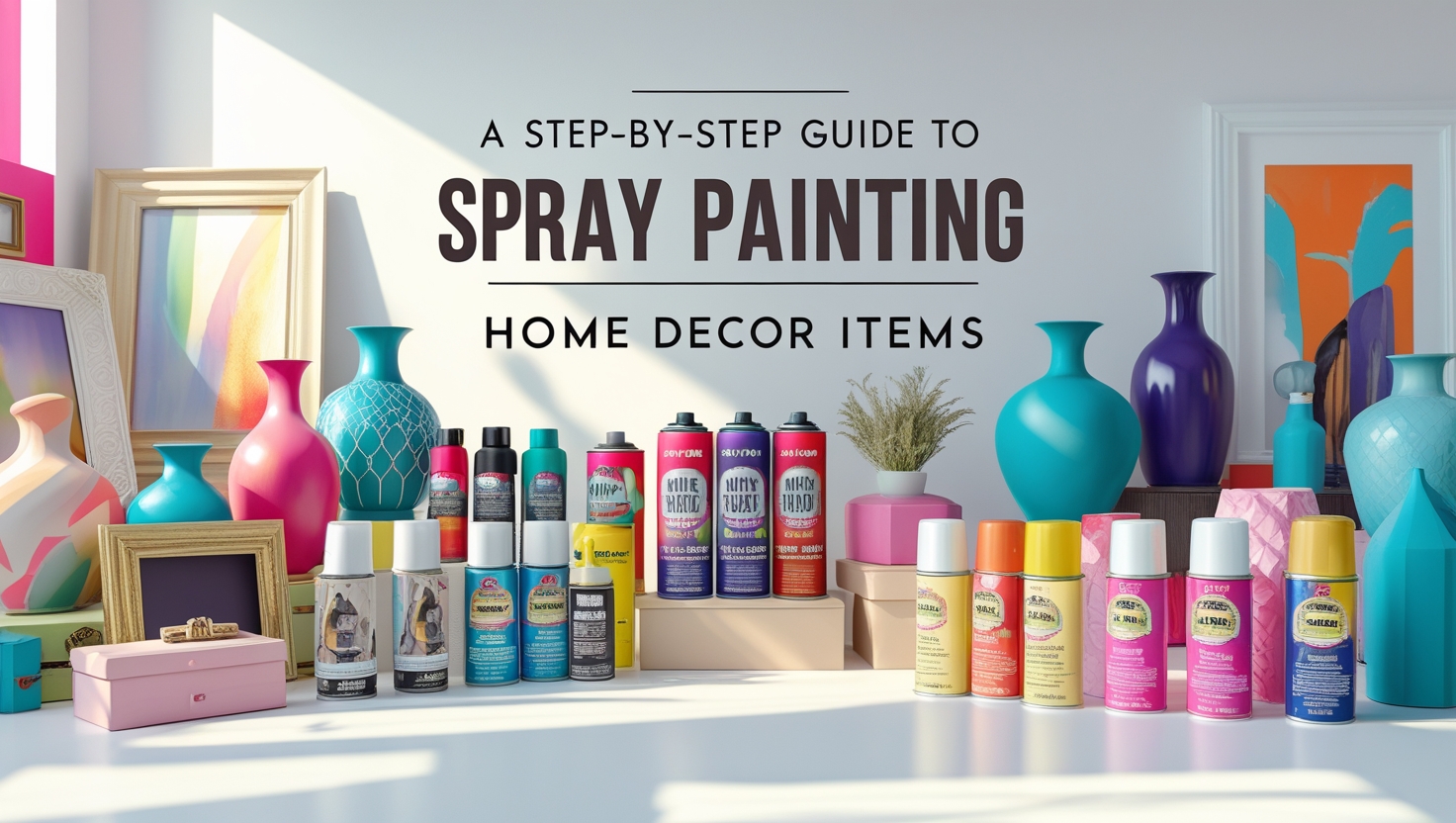 A Step-by-Step Guide to Spray Painting Home Decor Items
