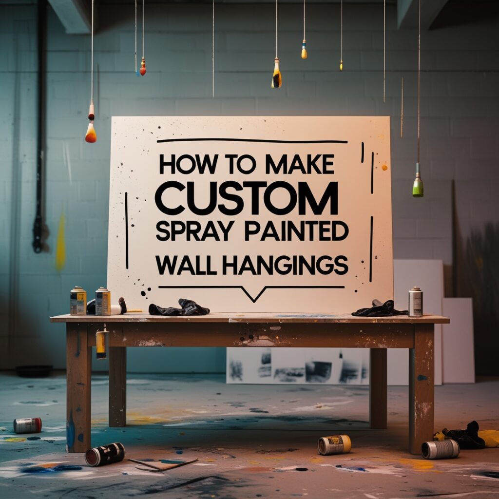 Make Custom Spray Painted Wall Hangings