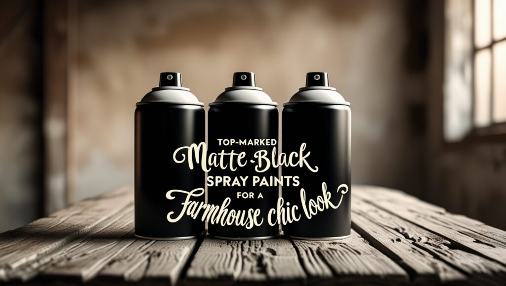 Top-Marked Matte Black Spray Paints for a Farmhouse Chic Look