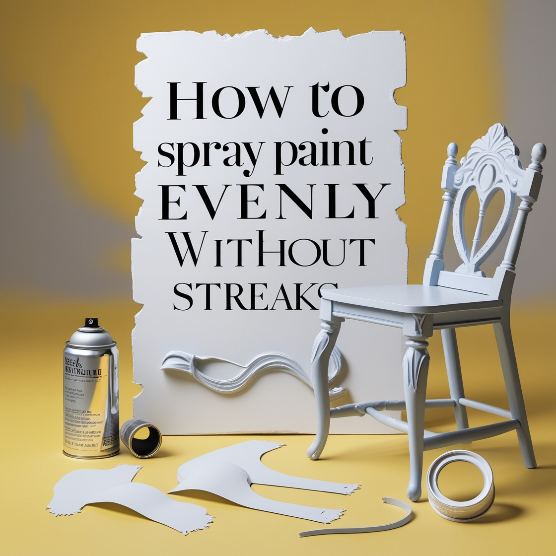 How to Spray Paint Evenly Without Streaks