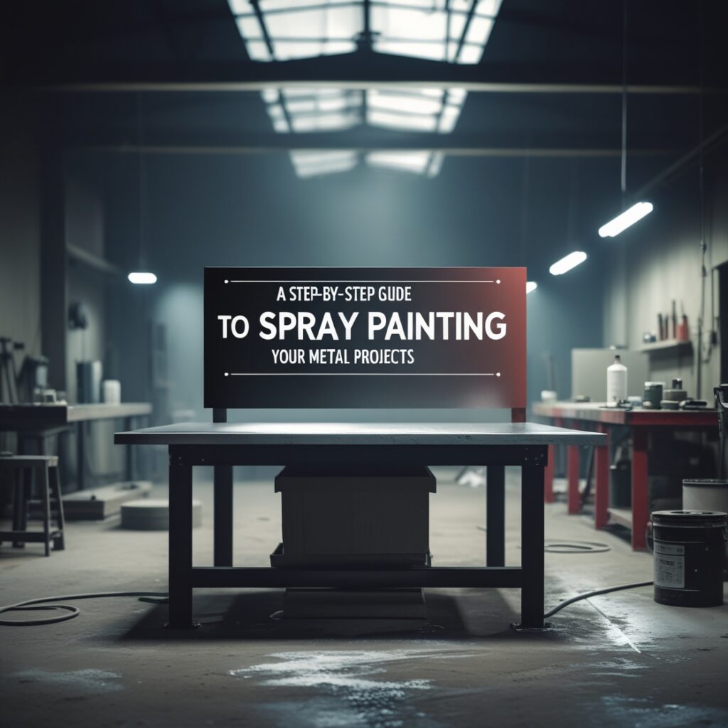 how to spray paint metal projects