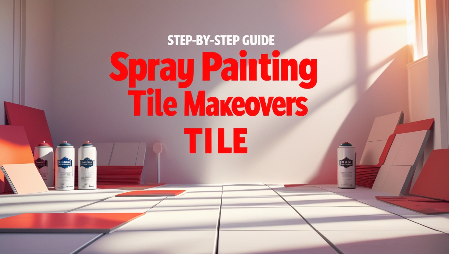 Spray Painting for Tile Makeovers