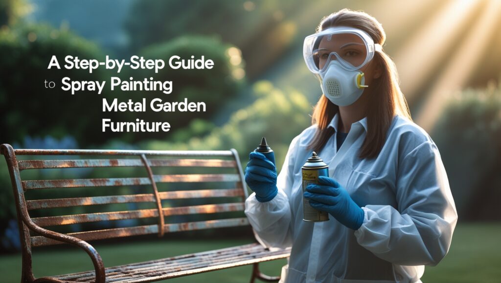 Spray Painting Metal Garden Furniture
