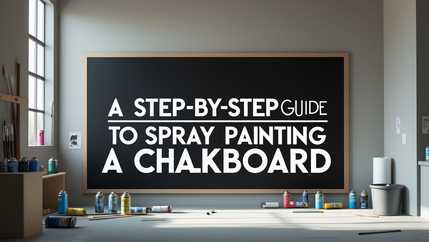 A Step-by-Step Guide to Spray Painting a Chalkboard