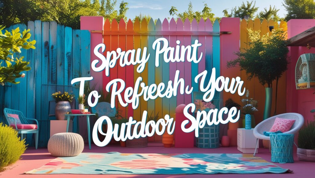 Spray Paint to Refresh Your Outdoor Space Projects