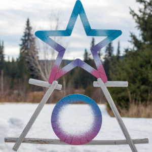 Spray Painted Holiday Decorations